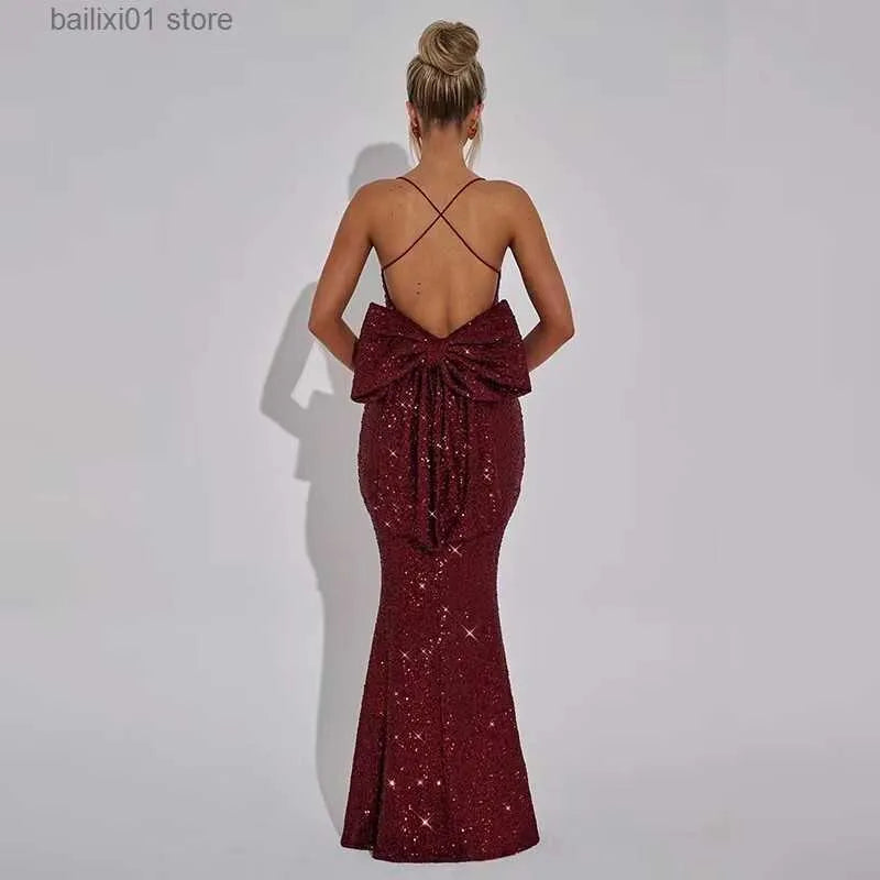 Diamond Glitter Backless Mini Dress - Sexy Bodycon Clubwear for Women - 2024 Summer Party Dress