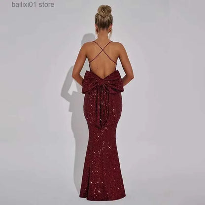 Diamond Glitter Backless Mini Dress - Sexy Bodycon Clubwear for Women - 2024 Summer Party Dress