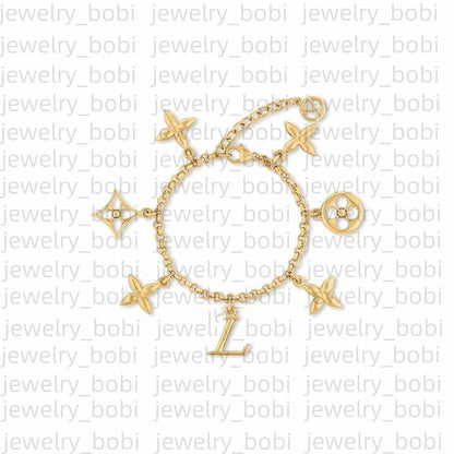 Designer Bracelet Women Vintage Letter Leather Clover Bracelet 925 Silver Plated Cuban Charm Bracelet Accessories Louise Bracelet Birthday Gift
