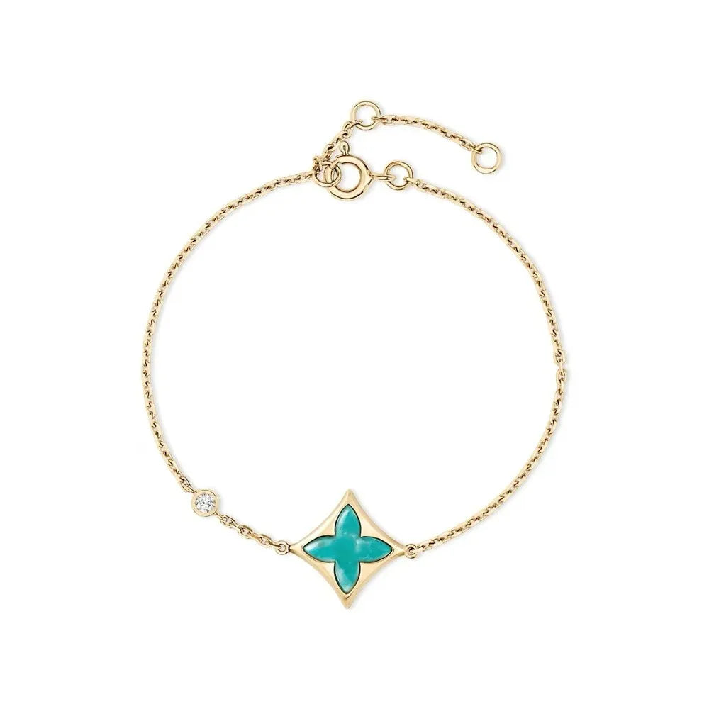 Designer Bracelet Women Vintage Letter Leather Clover Bracelet 925 Silver Plated Cuban Charm Bracelet Accessories Louise Bracelet Birthday Gift