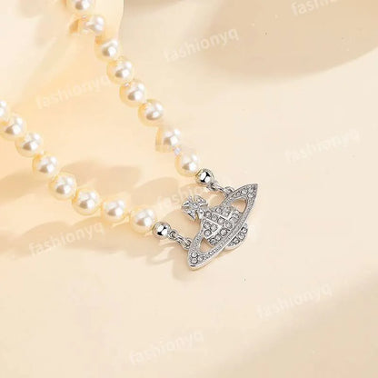 Designer Necklaces Planet Necklaces Sier Gold Moissanite Colorful Necklace Saturn Necklace Royal Party Designer Jewelry
