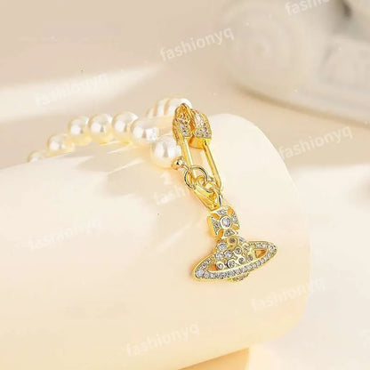 Designer Necklaces Planet Necklaces Sier Gold Moissanite Colorful Necklace Saturn Necklace Royal Party Designer Jewelry