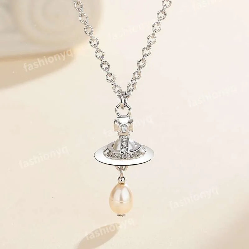 Designer Necklaces Planet Necklaces Sier Gold Moissanite Colorful Necklace Saturn Necklace Royal Party Designer Jewelry
