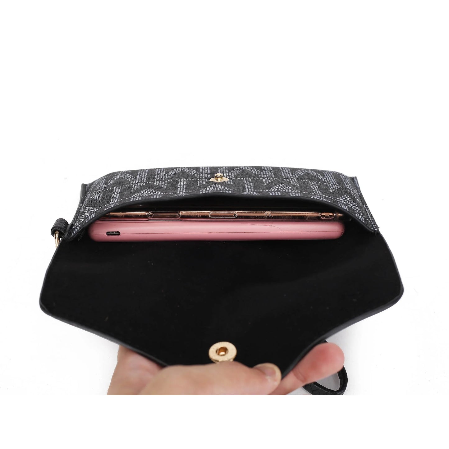 by Mia K. Marimar Women'S Tote Bag with Pouch and Wristlet, Signature 4 Piece Set - Navy Blue