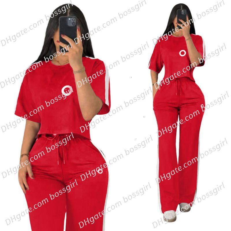 Summer Designer Tracksuits Women Casual Sports Yoga Two or Three Piece Set Sleeveless Tank Top Luxury Clothes Slim Trousers Track Suit Outfits